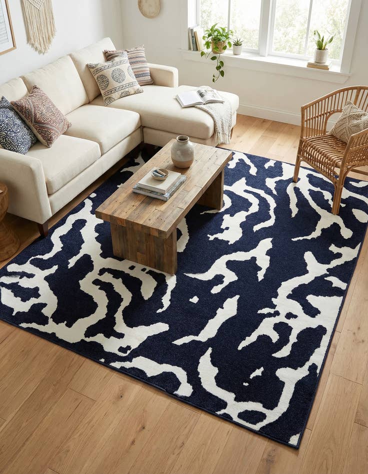 Detail image of  7' 10 x 7' 10  Washable Sabrina Soto Indoor / Outdoor Square Rug