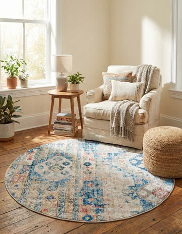 5' x 5' Vega Round Rug