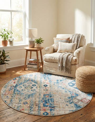 5' x 5' Vega Round Rug