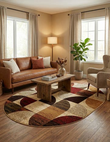 7' 10 x 10' Cafe Oval Rug