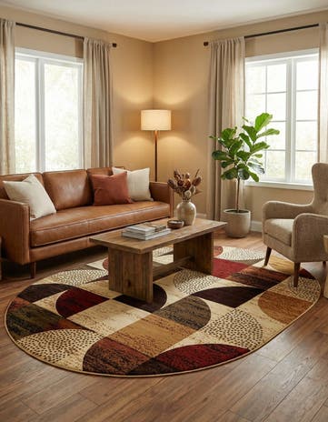 7' 10 x 10' Cafe Oval Rug