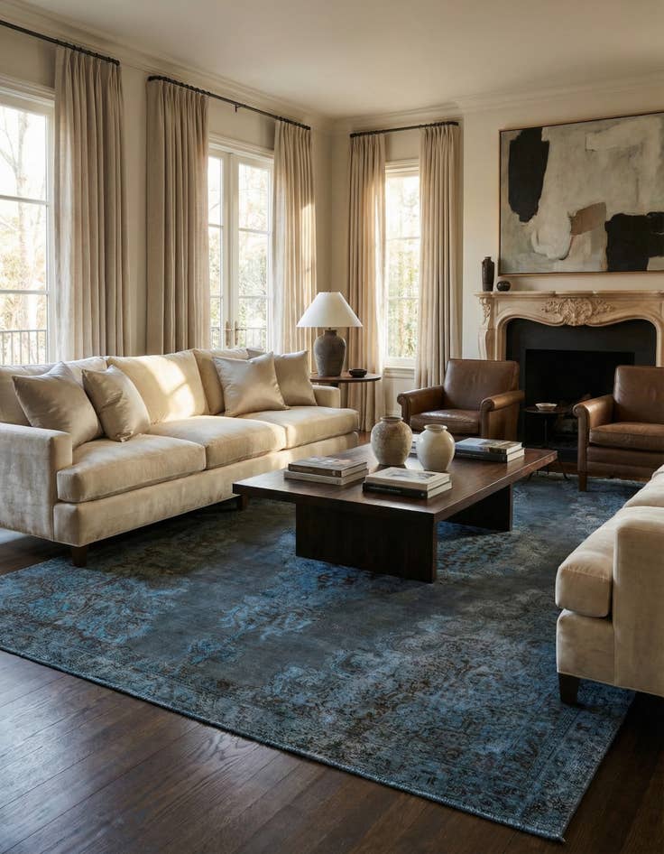 Detail image of 8' 4 x 11' 6 Hand Knotted Ultra Vintage Persian Wool Rug