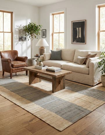 4' 9 x 6' 3 Hand Woven Kilim Modern Wool Rug