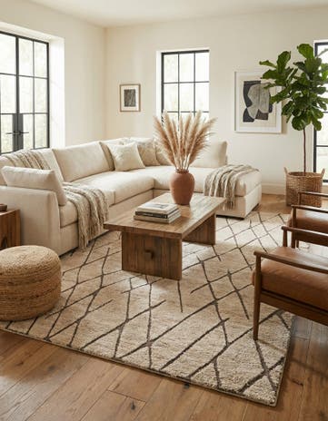 6' 1 x 9' Atlas Moroccan Wool Rug