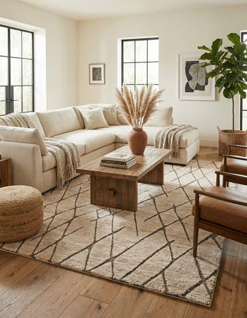 6' 1 x 9' Atlas Moroccan Wool Rug