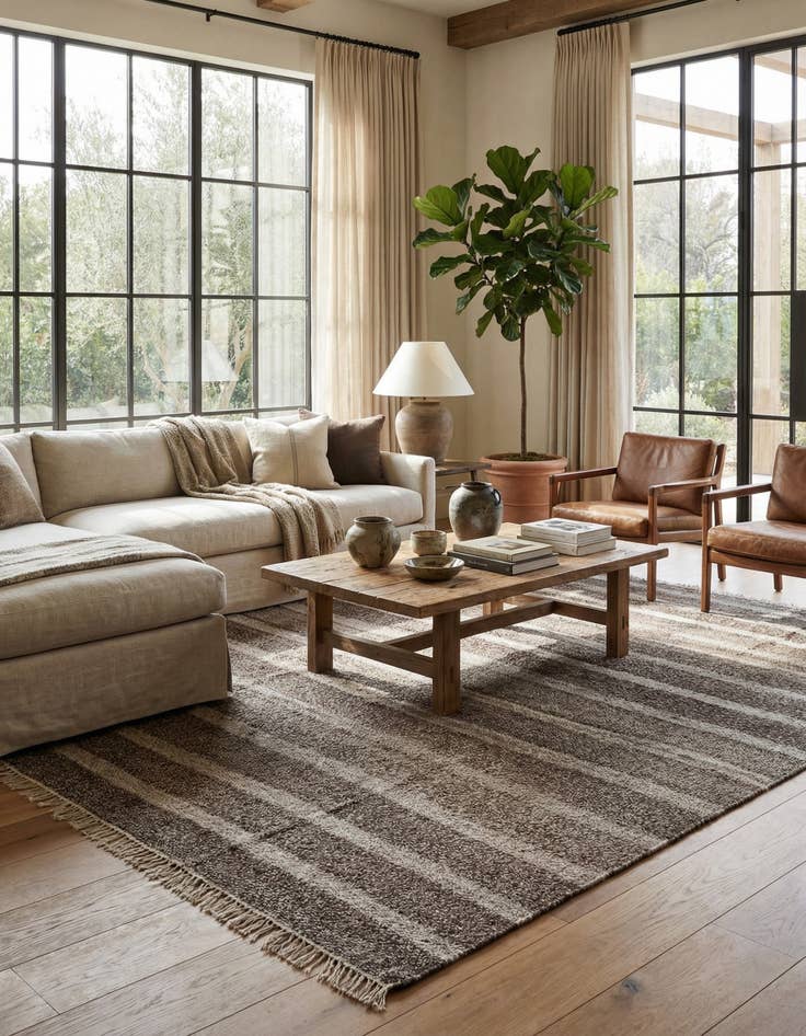 Detail image of 9' 9 x 11' 3  Hand Woven Darya Wool Rug