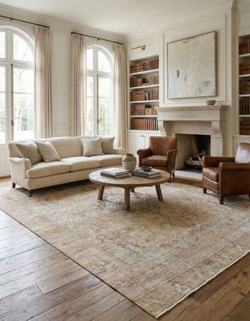 9' x 12' 9 Hand Knotted Ultra Vintage Persian Wool Rug