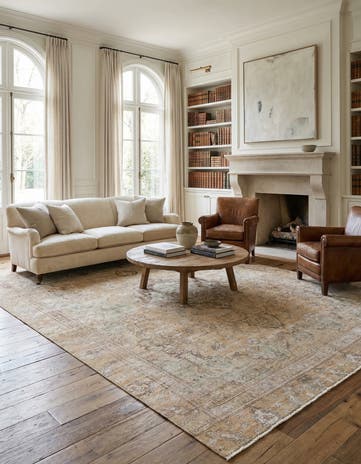 9' x 12' 9 Hand Knotted Ultra Vintage Persian Wool Rug