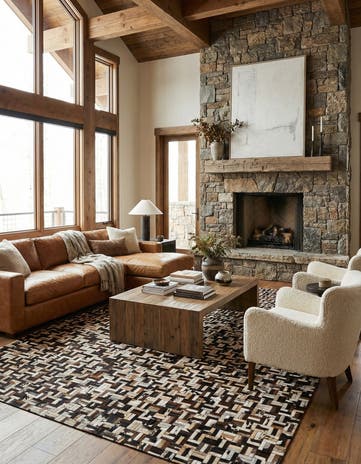 7' 11 x 10' Cowhide - Patchwork Rug