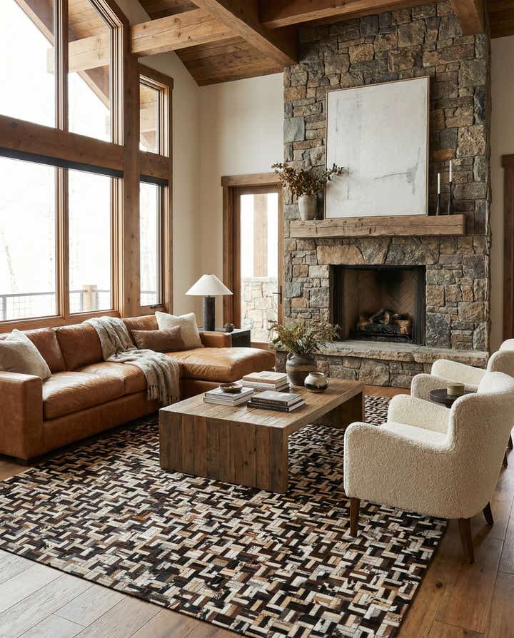 7' 11 x 10' Cowhide - Patchwork Rug