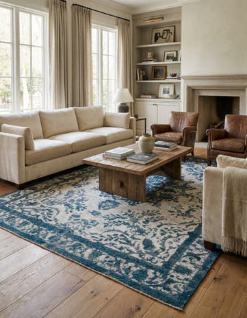 9' 4 x 12' 10 Hand Knotted Ultra Vintage Persian Wool Rug