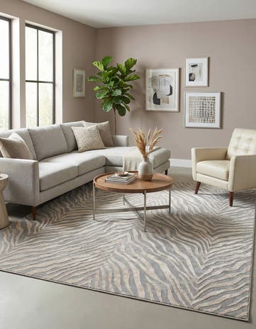 Ivory and Gray Finsbury Rug