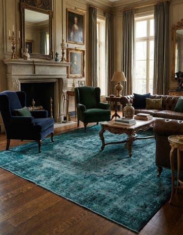 9' 11 x 12' 4 Vintage Royal Wool Rug