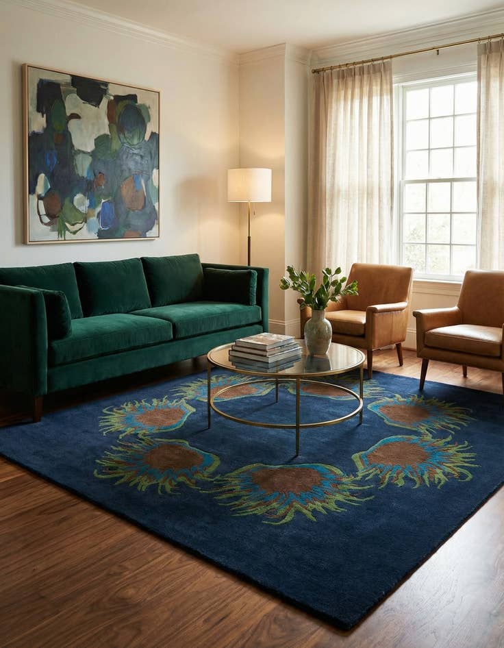 Detail image of 7' 7 x 7' 7 Luna Square Rug