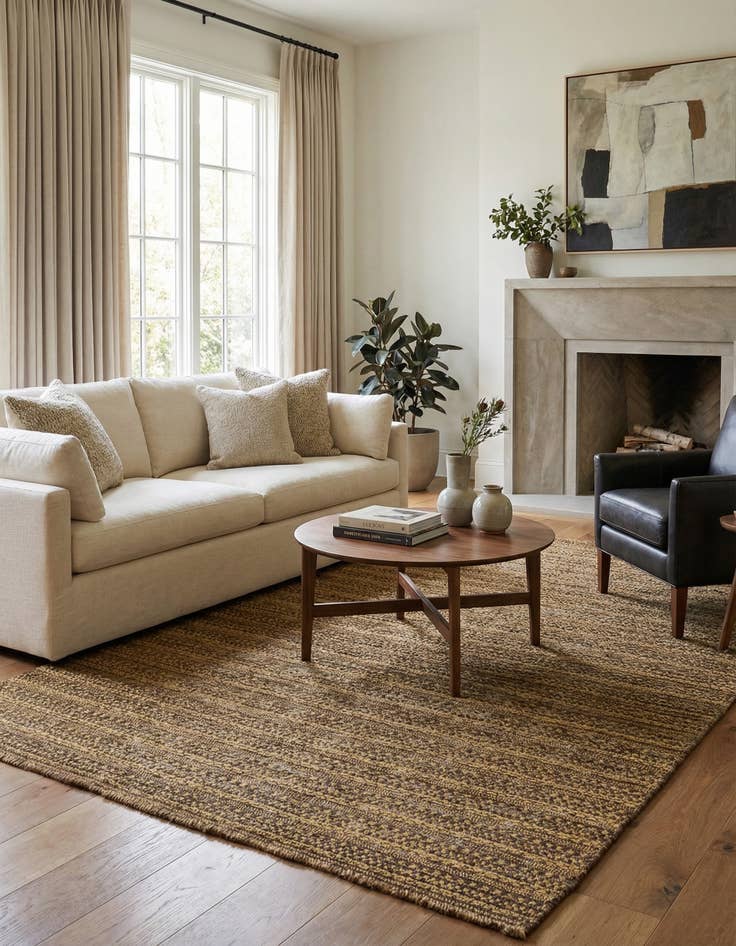 Detail image of 4' x 6' 2  Hand Knotted Modern Ziegler Rug