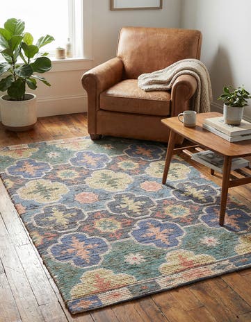 4' x 6' Hand Woven Chenille Jute Rug