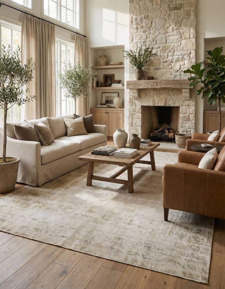 Detail image of 9' 5 x 12' 6  Hand Knotted Ultra Vintage Persian Wool Rug