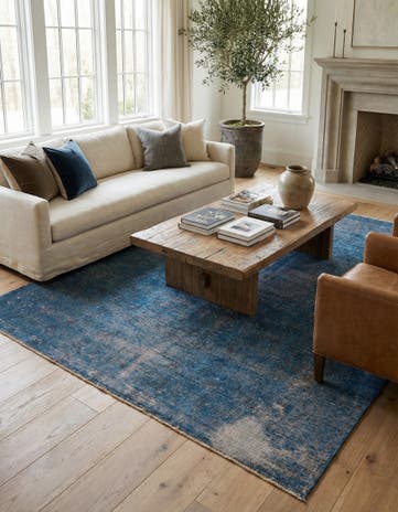 6' 6 x 9' 9 Hand Knotted Ultra Vintage Persian Wool Rug