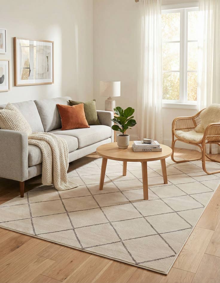 Detail image of 5' 3 x 8' Vogue Geo Rug