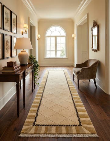 3' 3 x 13' Hand Knotted Darya Wool Runner Rug