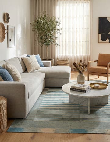 5' 8 x 7' 7 Hand Woven Kilim Modern Wool Rug