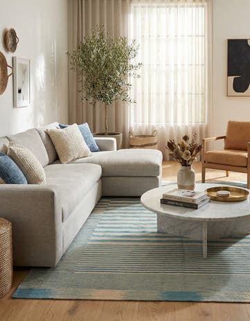 5' 8 x 7' 7 Hand Woven Kilim Modern Wool Rug