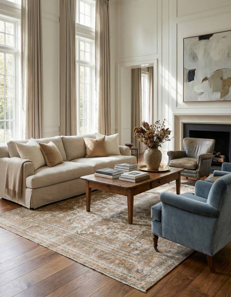 Detail image of 9' 4 x 11' 6  Hand Knotted Ultra Vintage Persian Wool Rug