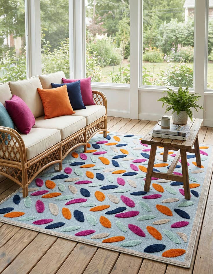 Detail image of  6' x 9'  Washable Aruba Indoor / Outdoor Rug