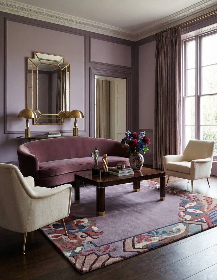 Detail image of 5' 1 x 8'  Hand Knotted Tibet Wool Rug