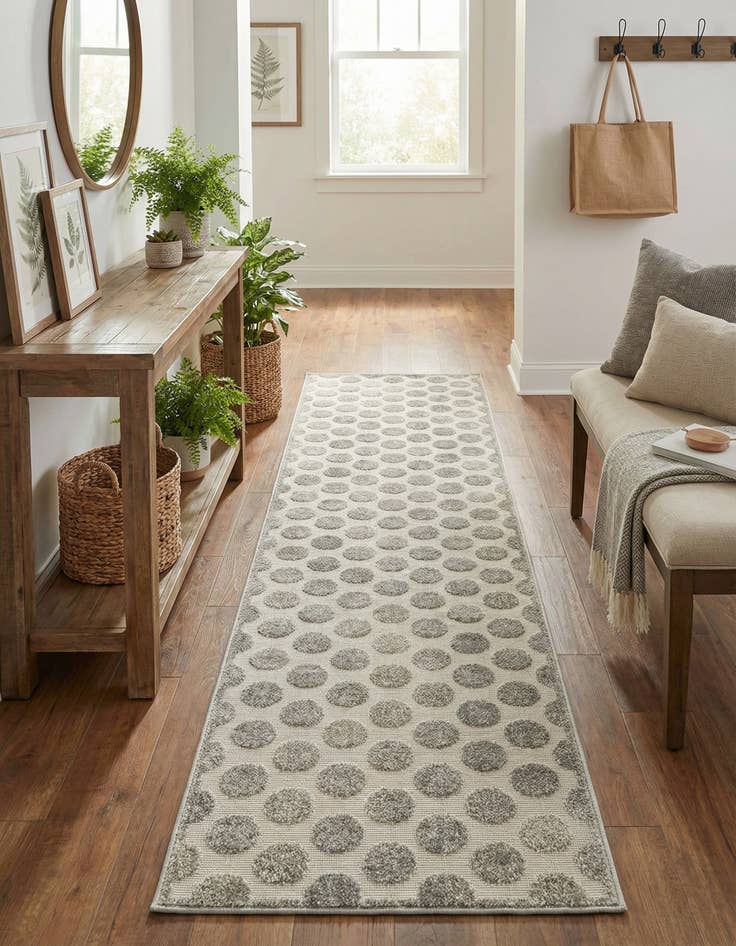 Detail image of 2' 7 x 12' Easy-Clean Sabrina Soto Indoor / Outdoor Runner Rug