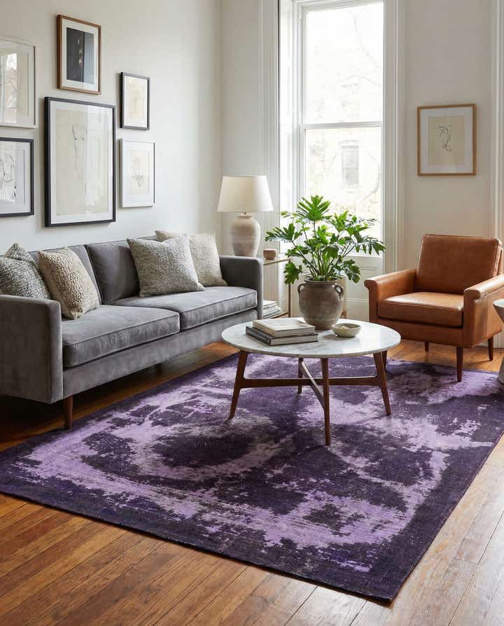 6' 6 x 8' 3 Hand Knotted Ultra Vintage Persian Wool Rug