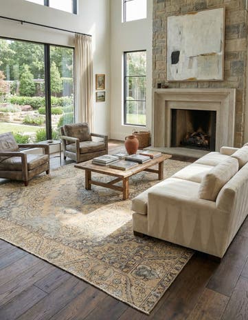 10' x 11' 9 Hand Knotted Ultra Vintage Persian Wool Rug