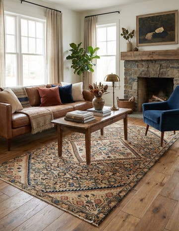 3' 8 x 6' 9 Hamedan Rug