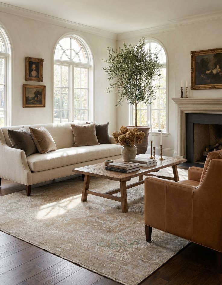 Detail image of 8' 10 x 12' 2  Hand Knotted Ultra Vintage Persian Wool Rug