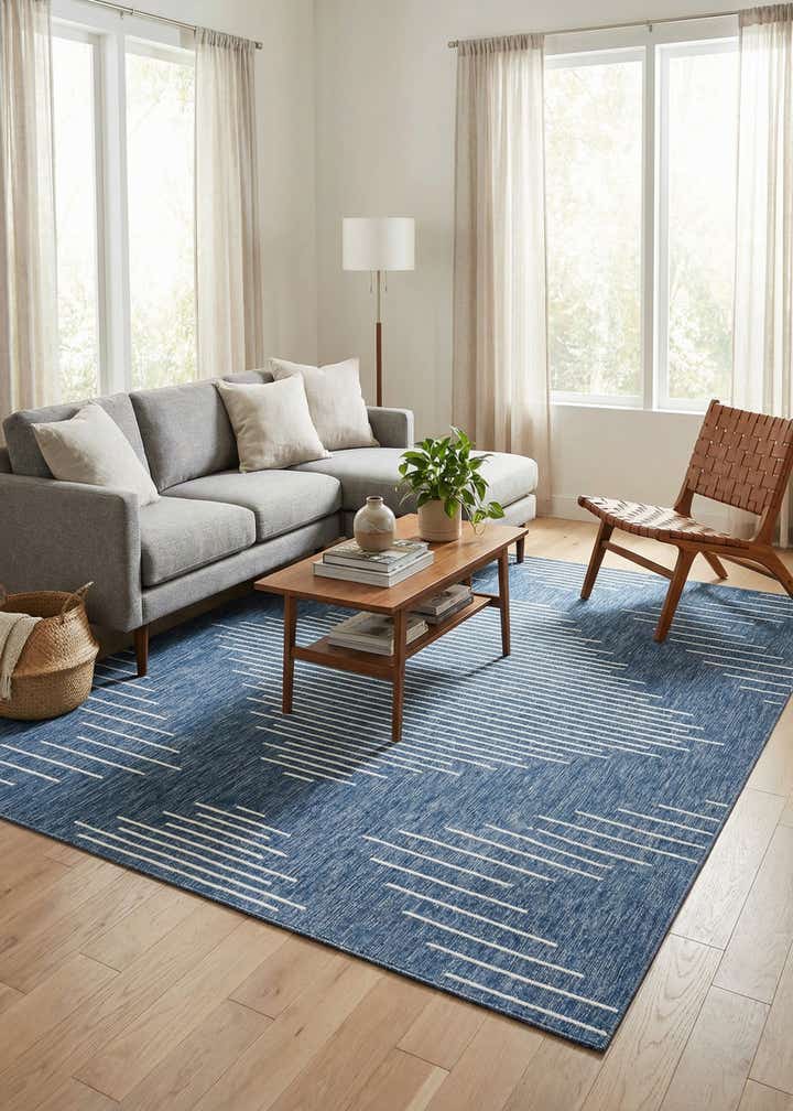 7' 10 x 10' Easy-Clean Modern Indoor / Outdoor Rug