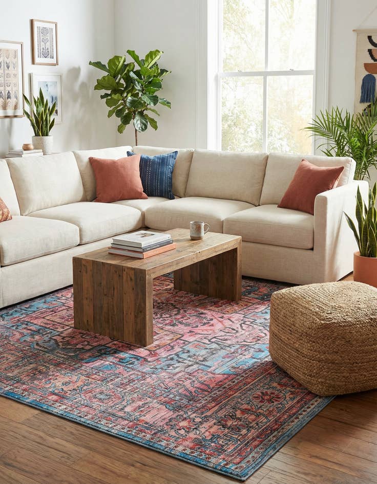 Detail image of 10' 6 x 10' 6  Washable Maahru Square Rug