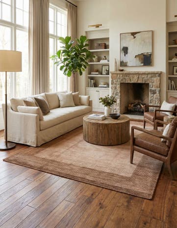 6' 7 x 9' 9 Hand Knotted Darya Wool Rug