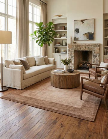 6' 7 x 9' 9 Hand Knotted Darya Wool Rug