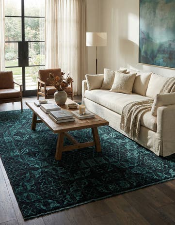 6' x 9' Hand Knotted Darya Wool Rug