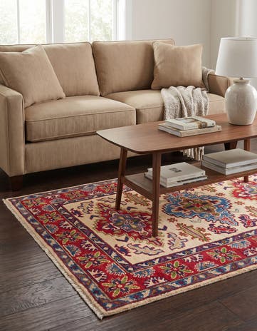 3' 4 x 5' Hand Knotted Kazak Rug