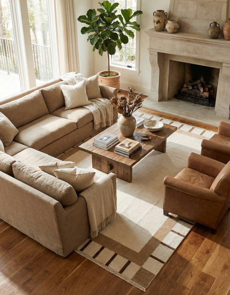 Detail image of  9' 9 x 12' 10  Hand Knotted Darya Wool Rug