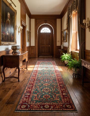 2' 9 x 9' 10 Hand Knotted Ariana Ziegler Runner Rug