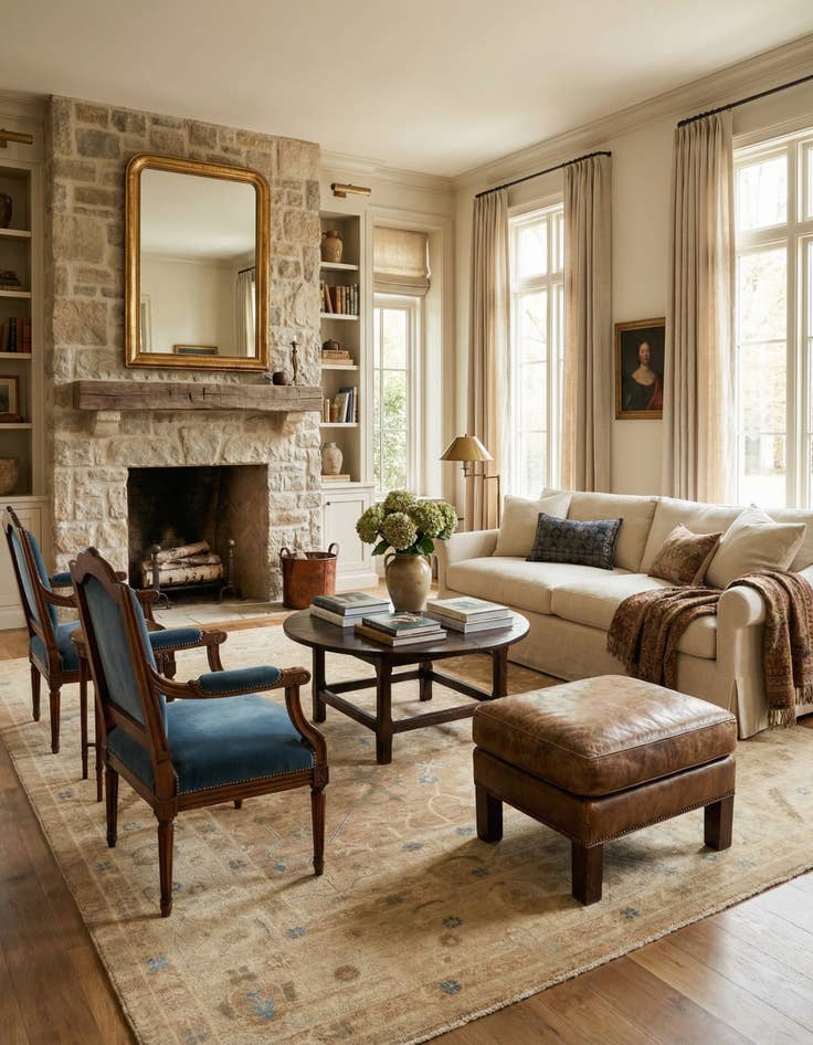 Detail image of 10' x 13' 7 Hand Knotted Oushak Wool Rug