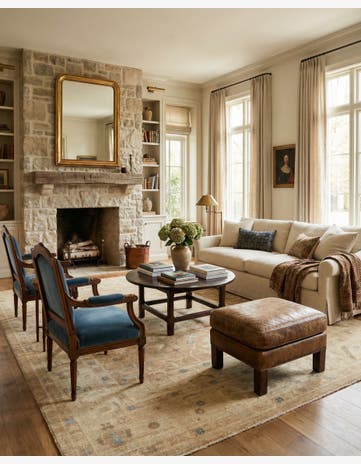 10' x 13' 7 Hand Knotted Oushak Wool Rug