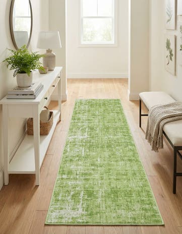Green Valencia Runner Rug