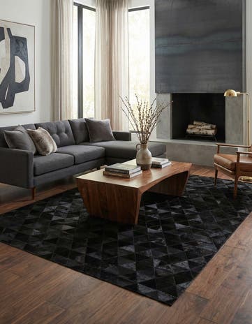 5' x 8' Cowhide Stocks Rug