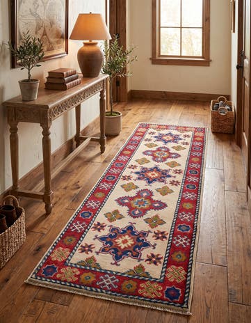 2' 2 x 6' Hand Knotted Kazak Runner Rug