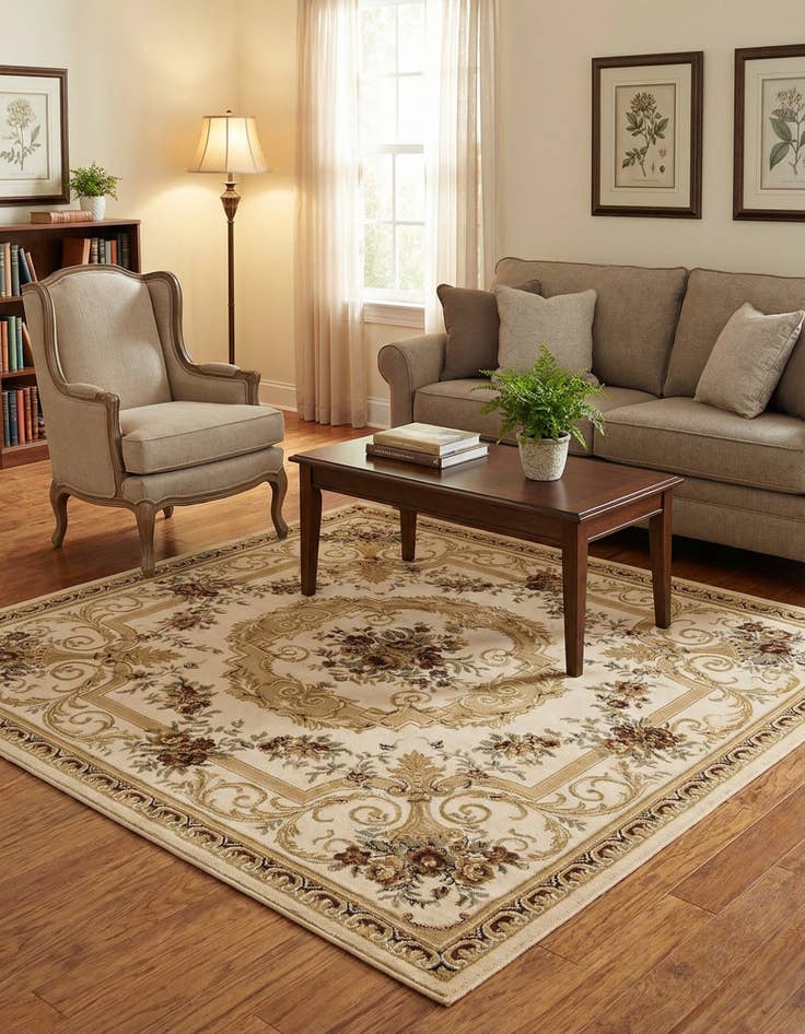 Detail image of 7' x 7' Chateau Square Rug