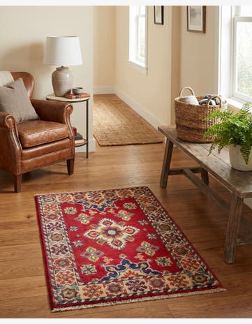 2' x 2' 11 Hand Knotted Kazak Rug