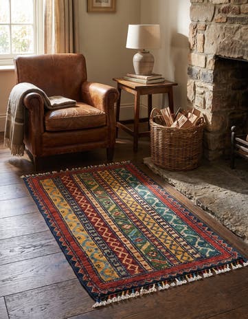 1' 8 x 3' 1 Hand Knotted Ariana Ziegler Rug